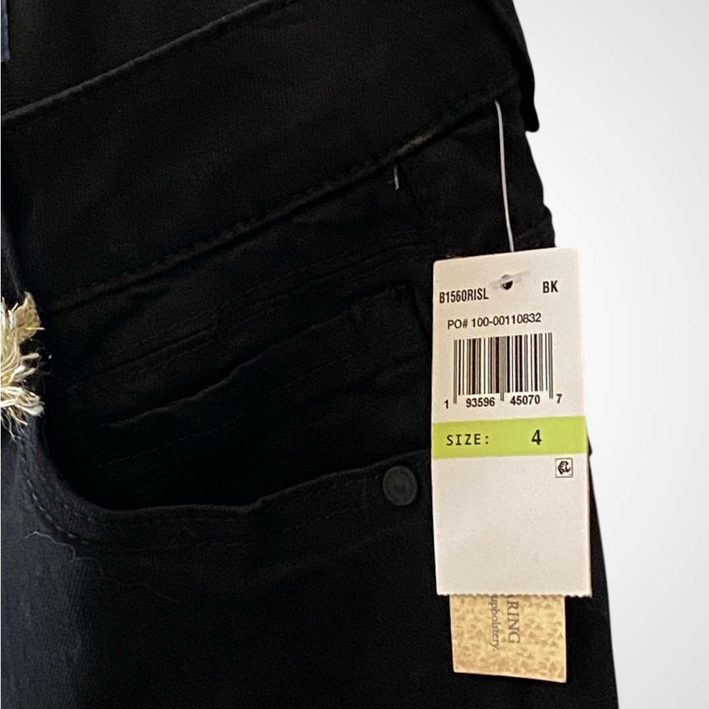 Women’s Democracy Ab Solution Patriot Black Straight Leg Jeans NWT size 4 - Picture 7 of 15